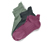 3 Paar Sportsocken, salbei, oliv, mauve - 1x oliv, 1x salbei, 1x mauve
