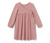 Kinder-Jerseykleid - Altrosa-dunkelrosa gestreift