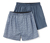 2 Web-Boxershorts, blau