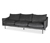 Design-Sofa, 3-Sitzer – von SCAPA, anthrazit