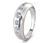 Ring, 925 Silber rhodiniert, mit Zirkonia