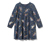 Kinder-Jerseykleid - Mittellblau mit Einhorn-Alloverprint