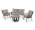 Lounge-Set mit Textilgeflecht