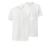 2 T-Shirts mit V-Ausschnitt, weiß - weiß