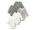 5 Langarmbodys, Sterne - 1x Sternen-Alloverprint, 2x khaki mit Sternen-Print, 1x weiß, 1 x braun-weiß gestreift