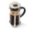 Kanne: transparent<br>Gestell: champagner<br>Henkel und innerer Teil Deckel: schwarz
