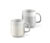 Kaffeebecher, 2er Set weiß/ grau