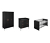 Schardt Kinderzimmer-Set »Melody«, 3-teilig, schwarz