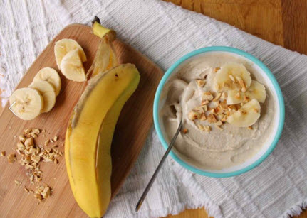 Rezept für ein Bananen-Erdnuss-Eis