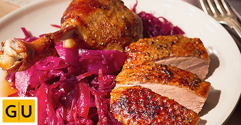 Gänsebraten mit Rotkohl