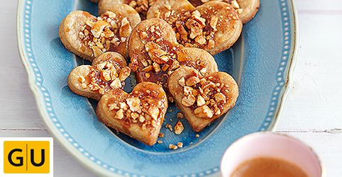 Cashew-Karamell-Herzen