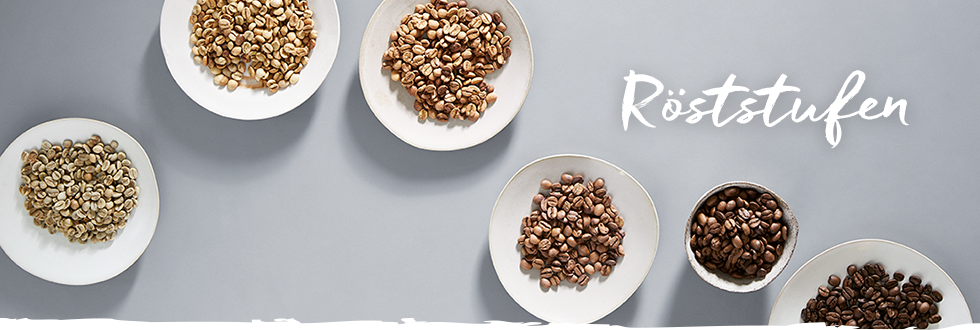Röststufen von Kaffee