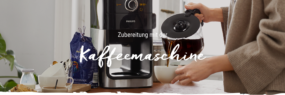 Zubereitung in der Kaffeemaschine