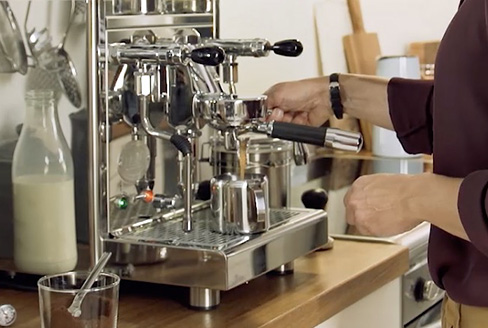 Espresso wird gebrüht