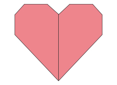 So basteln Sie ein Origami-Herz