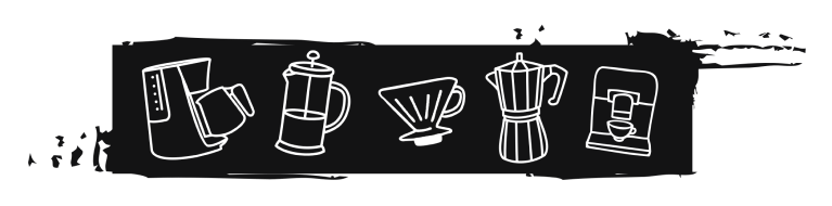 icons für Black& white, Kaffeekanne, tasse, in schearz-weiß