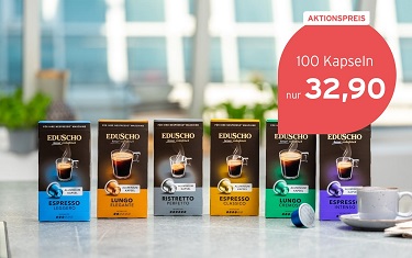 Verschiedene Eduscho-Kaffeekapseln