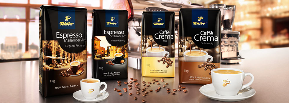 Espresso und Caffè Crema von Tchibo