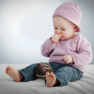 Babysocken mit Noppen helfen Ihrem Kind bei den ersten Schritten.