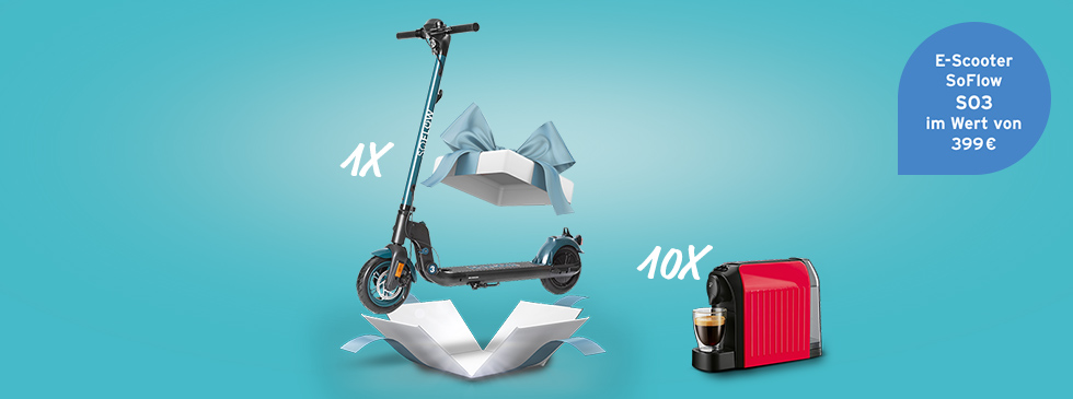 E-Scooter von SoFlow gewinnen!
