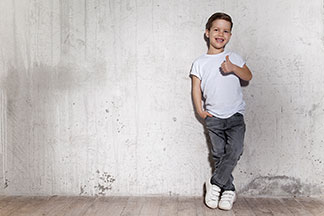 Auch die Kleinen möchten in ihrer Kinderkleidung schon gut aussehen.