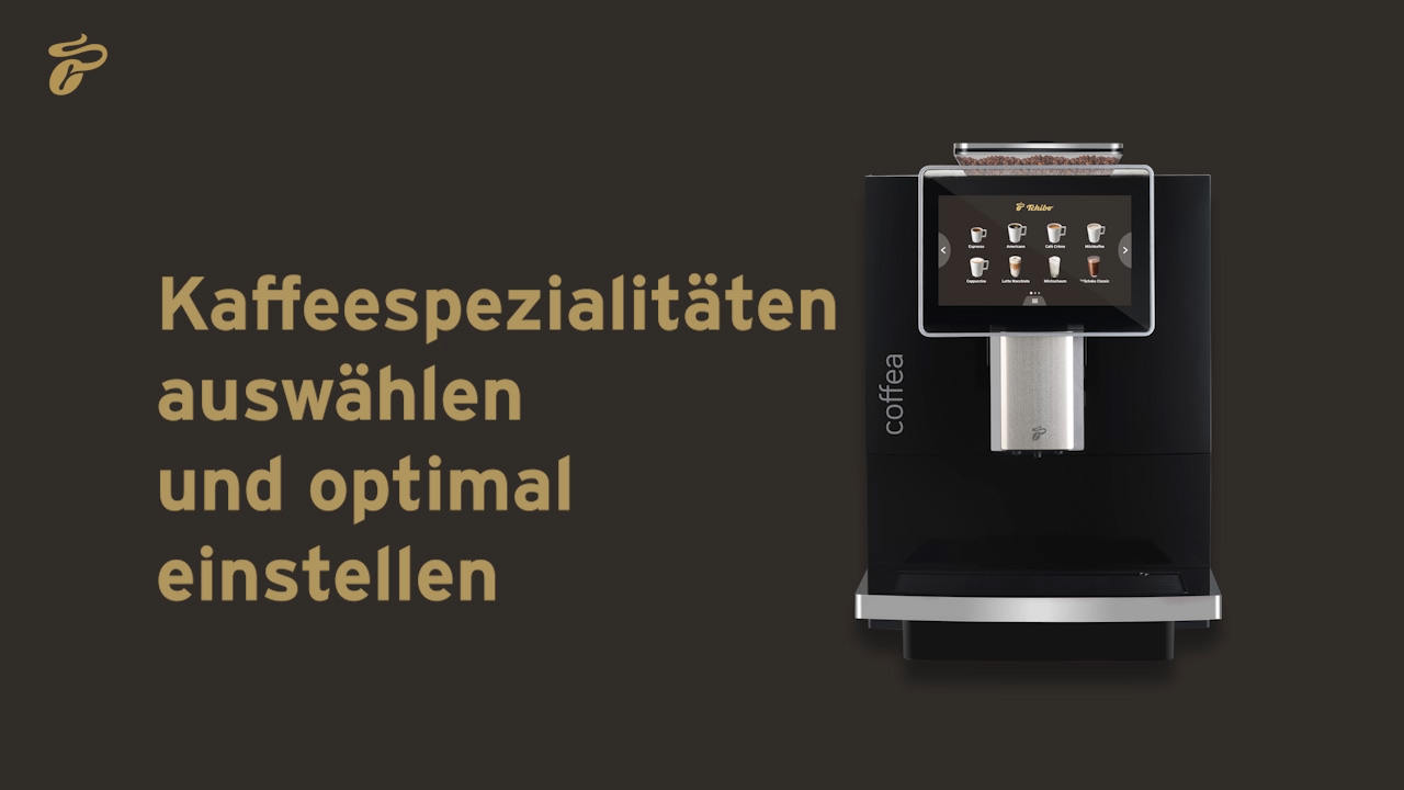 Videoanleitung für Kaffeespezialitäten